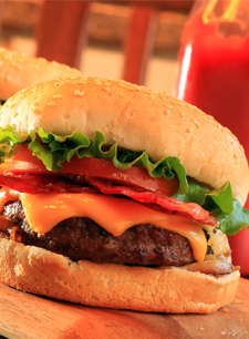 Chili Bacon Cheese Burger